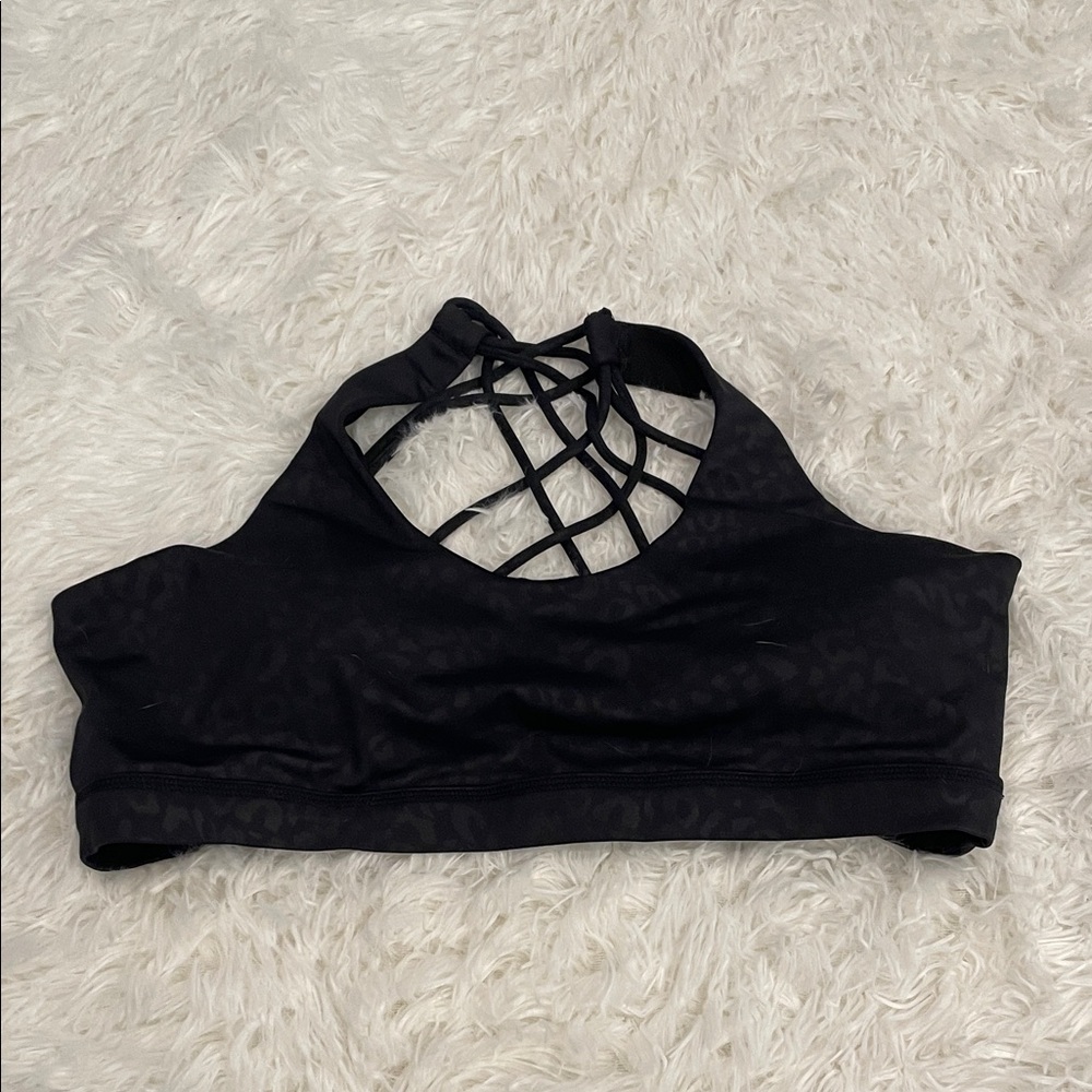Constantly Varied Gear Black Butterfly back Sports Bra
